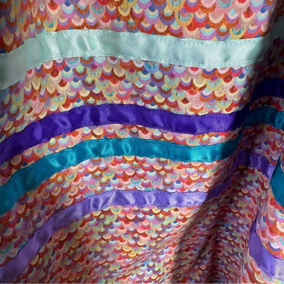 Aboriginal / Indigenous Ribbon Skirt Handmade Native American Multicolour Dance - Picture 7 of 8